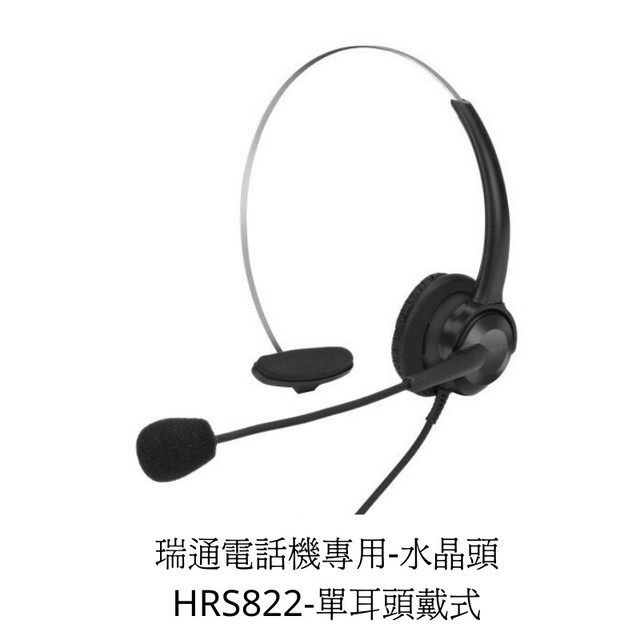 【中晉網路】瑞通電話耳機麥克風 RS8012 RS6012 RS700 專用款頭戴式電銷客服耳麥 單耳耳機