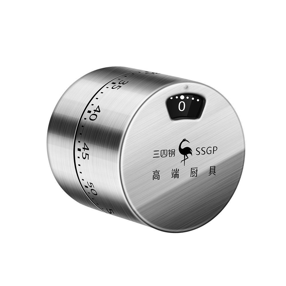 PUSH!廚房用品不銹鋼磁吸機械式定時器提醒器鬧鐘時間管理廚房計時器D317