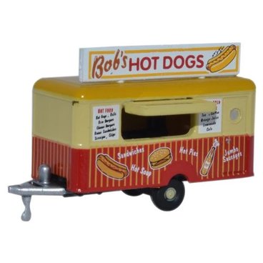 MJ 現貨 Oxford NTRAIL001 1:148 Mobile Trailer Bobs Hot Dogs 拖車熱狗攤.黃紅
