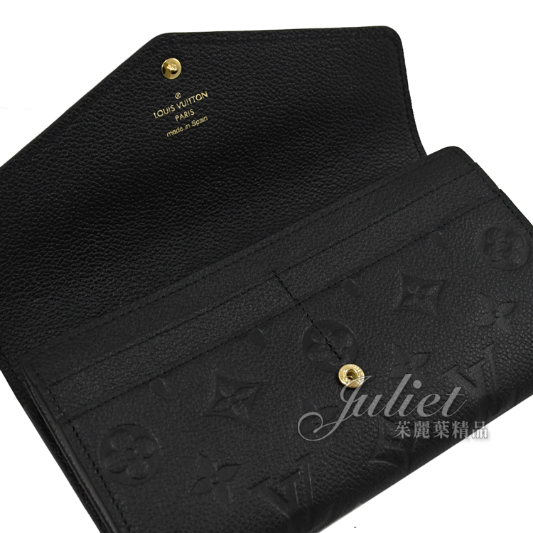 Louis Vuitton Sarah Wallet M82257 Black 