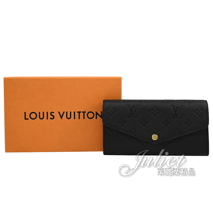 Louis Vuitton Sarah Wallet M82257 Black 