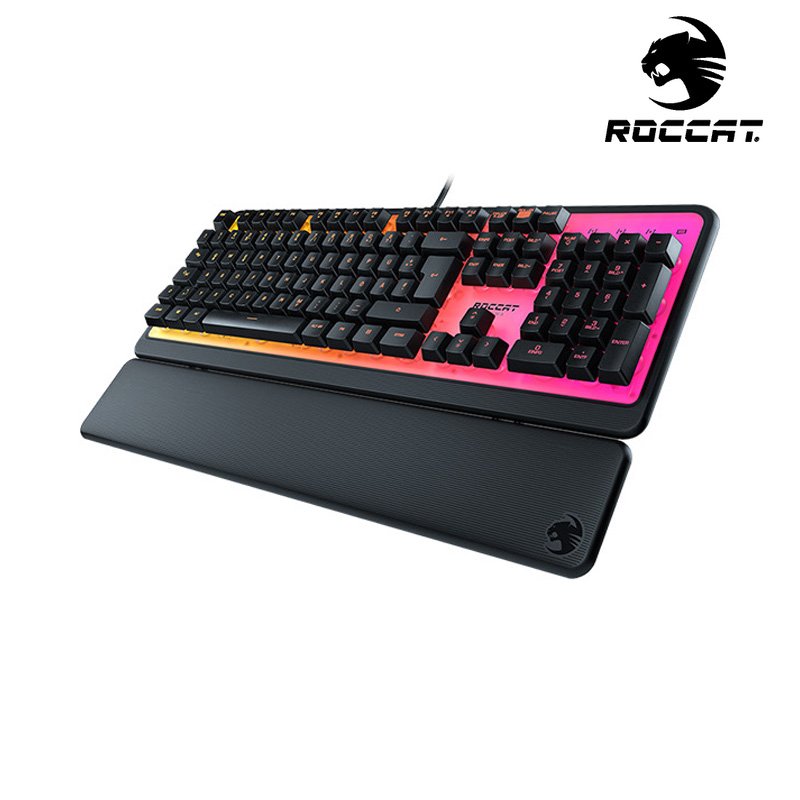 ROCCAT 德國冰豹 Magma RGB 薄膜式 電競鍵盤 USB有線 英文版 2入裝 /紐頓e世界