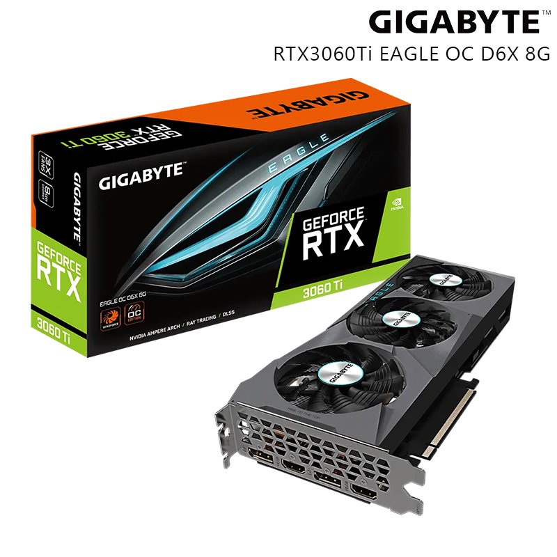 GIGABYTE 技嘉 GeForce RTX 3060 Ti EAGLE OC D6X 8G 顯示卡