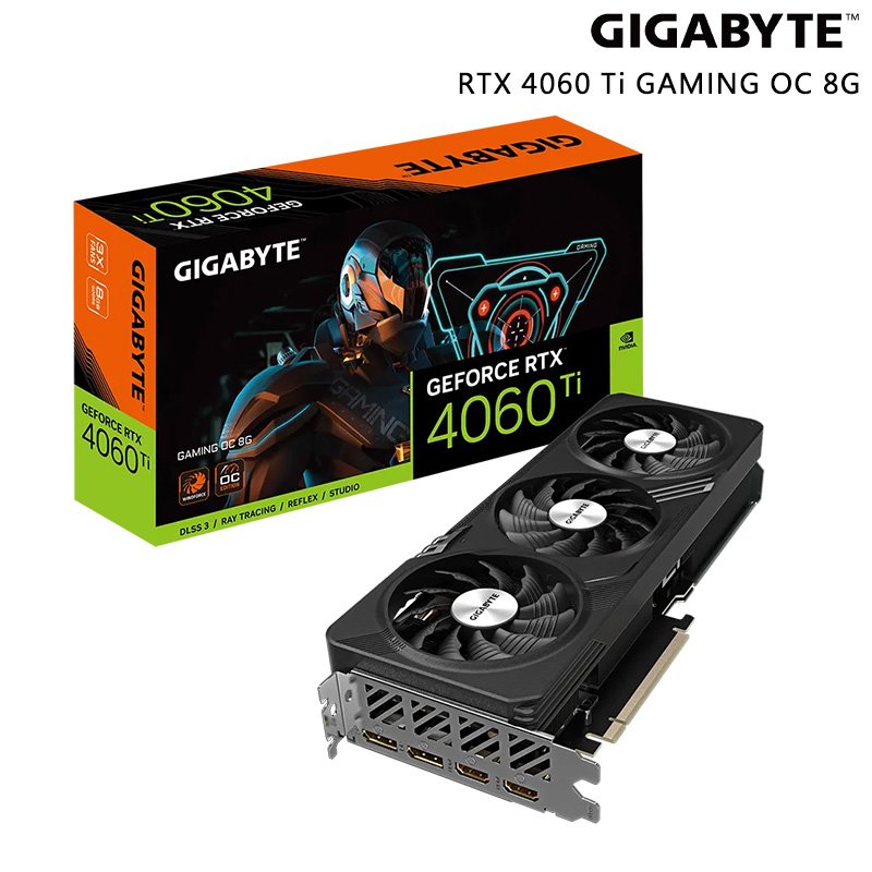 GIGABYTE 技嘉 GeForce RTX 4060 Ti GAMING OC 8G 顯示卡