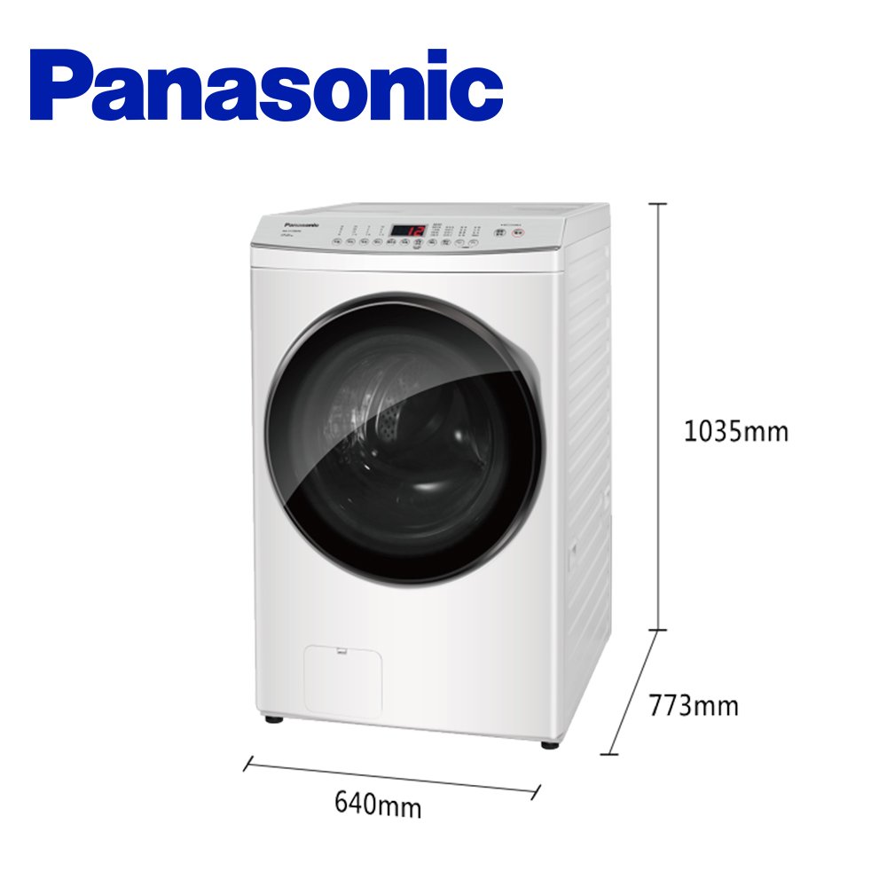 Panasonic 國際牌 NA-V170MW 17公斤 洗脫滾筒洗衣機