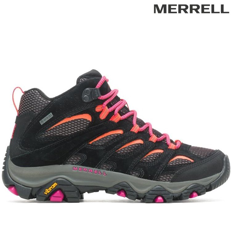 特價 Merrell MOAB 3 MID GTX 女款 Gore-tex 防水中筒登山鞋 ML037204 黑
