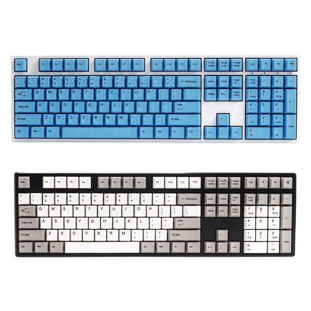 [ 總騏科技 B18 ] DUCKY ONE 白藍/黑灰 108鍵 機械式鍵盤 無背光 熱昇華PBT材質鍵帽
