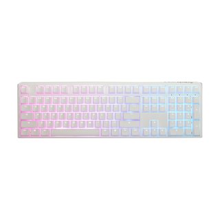 [ 總騏科技 B18 ] DUCKY ONE3 100% 經典白 RGB 機械式鍵盤 銀/靜音紅軸