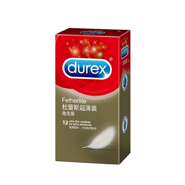 Durex 杜蕾斯 超薄裝衛生套 保險套12入【美十樂藥妝保健】