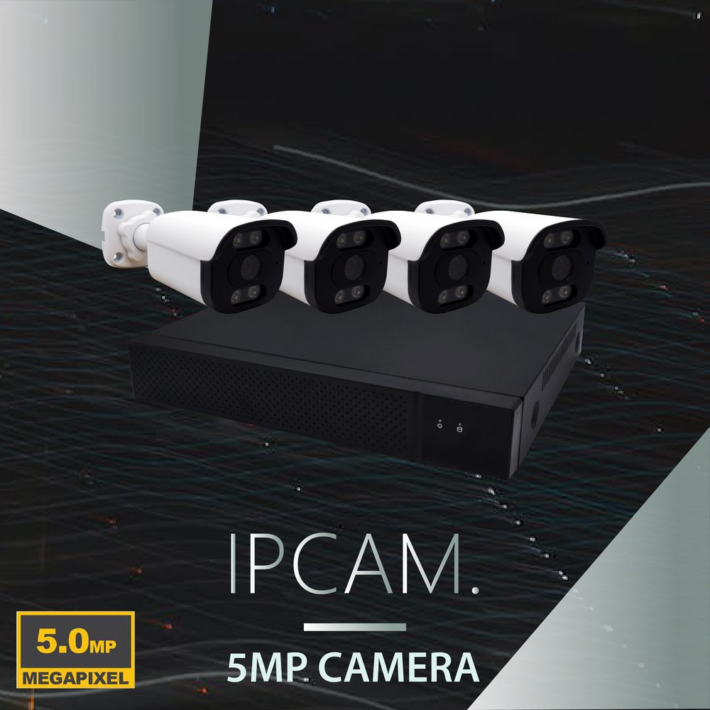 500萬 POE IPCAM 網路攝影機 四路套裝 H.265+ 4路500萬數位監控錄影主機/免運費/1年保固/含稅