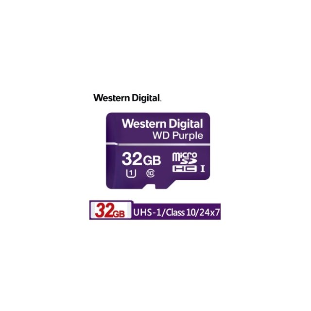 WD 紫標 MicroSDHC QD101 128GB 高耐寫監控記憶卡