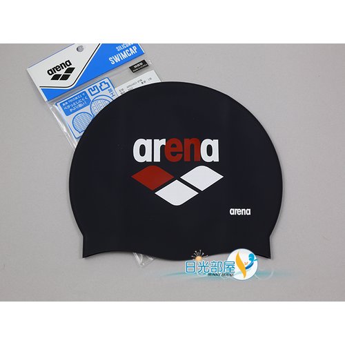 *日光部屋* arena (公司貨)/ARN-3403-NVY 舒適矽膠泳帽