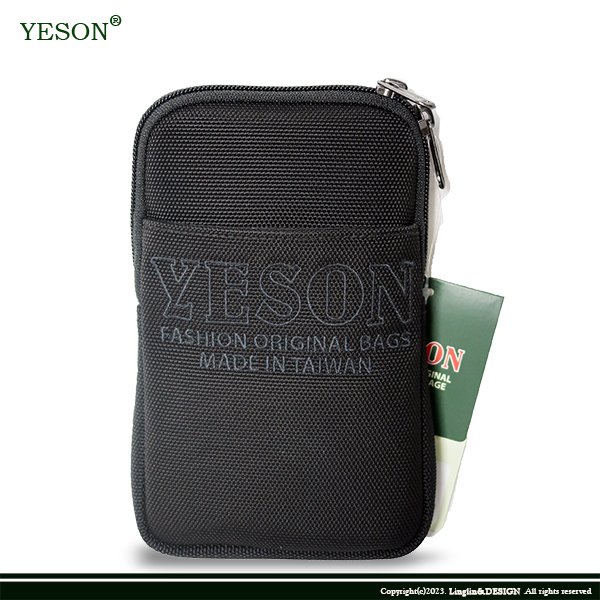【YESON】可肩背腰掛直式單層腰包/手機袋/配件包/隨身包（小）586-18