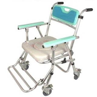 鋁合金便盆椅 / 鋁合金便器椅/洗澡便盆椅 (附輪)FZK4542 免運費