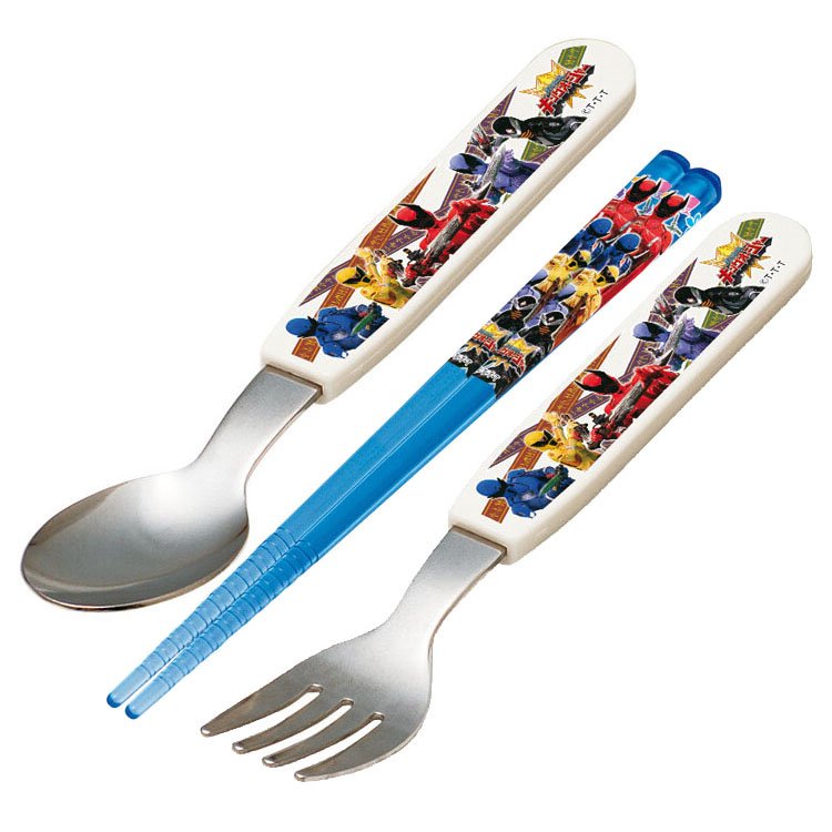 王樣戰隊 湯匙 筷子 叉子 三個一組 日本製 BANDAI正版品