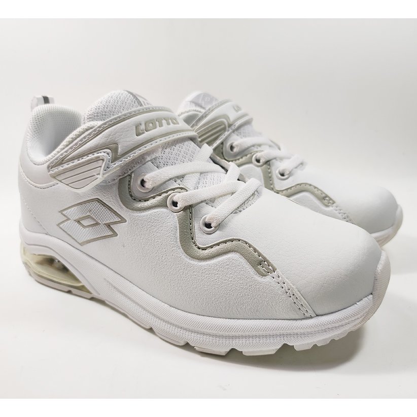 (E5)LOTTO LOTTO 義大利 童鞋 VIGOR RIDE 氣墊跑鞋 LT1AKR3129 白色