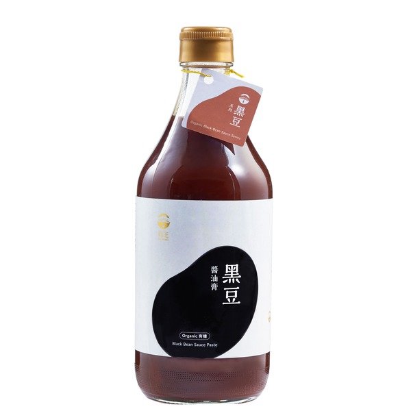 【菇王】有機岩鹽黑豆醬油膏(500ml/瓶)