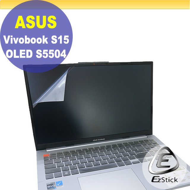 【Ezstick】ASUS S5504 S5504VA 靜電式筆電LCD液晶螢幕貼 (可選鏡面或霧面)