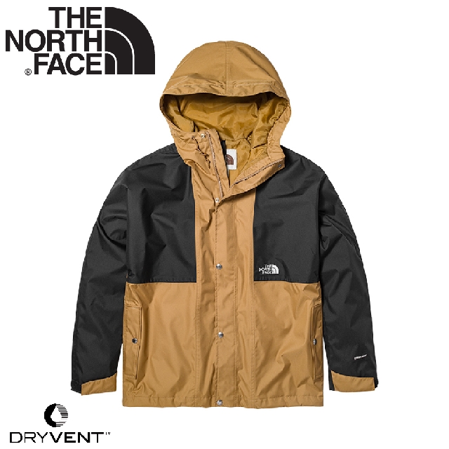 【The North Face 男 DV防水外套 AP《褐/黑》】5JZJ/防水透氣寬鬆連帽衝鋒衣/風雨衣