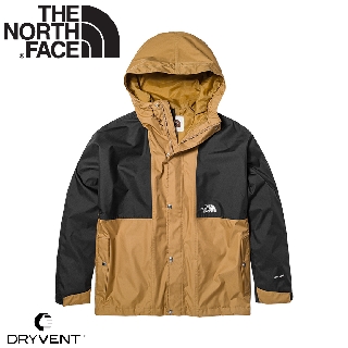 【The North Face 男 DV防水外套 AP《褐/黑》】5JZJ/防水透氣寬鬆連帽衝鋒衣/風雨衣