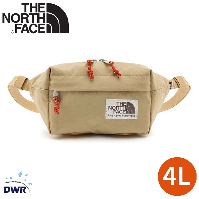 【The North Face 4L 腰包《卡其》】52VU/防潑水復古休閒腰包/側背包/休閒包