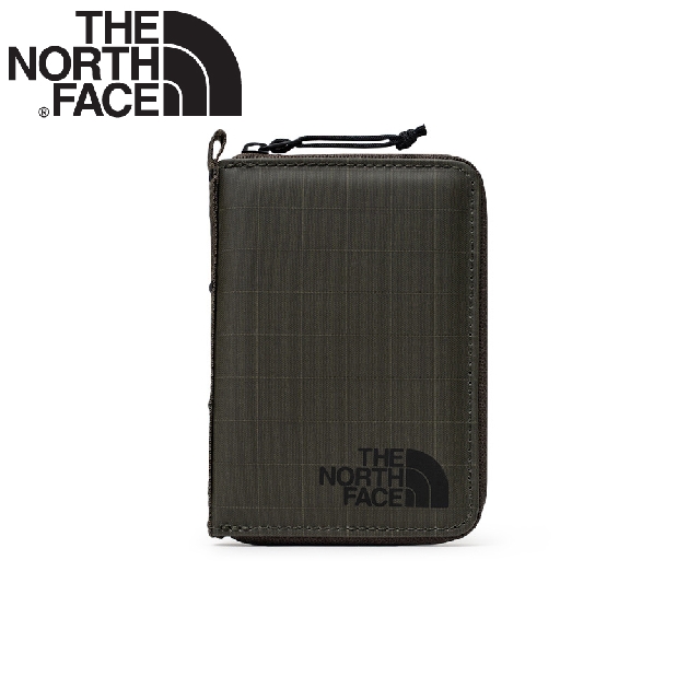 【The North Face 錢包《軍綠》】81BK/流線型多卡夾拉鍊錢包/卡夾/輕便錢包