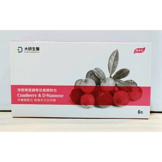 (現貨免運) 大研生醫 淨密樂蔓越莓甘露糖粉包 6包入 單盒 私密保養