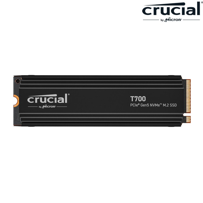 Micron 美光 Crucial T700 2TB PCIe Gen5 NVMe M.2 SSD 固態硬碟 含散熱片 CT2000T700SSD5 /紐頓e世界