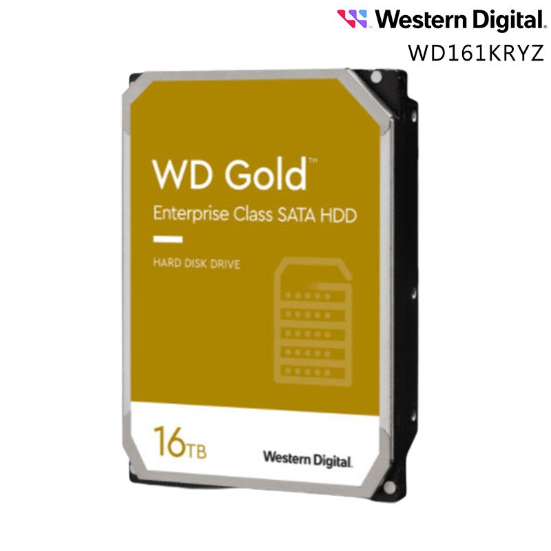 WD 威騰 3.5吋 16TB 金標 HDD SATA 內接硬碟 WD161KRYZ 512MB 7200轉 5年保固