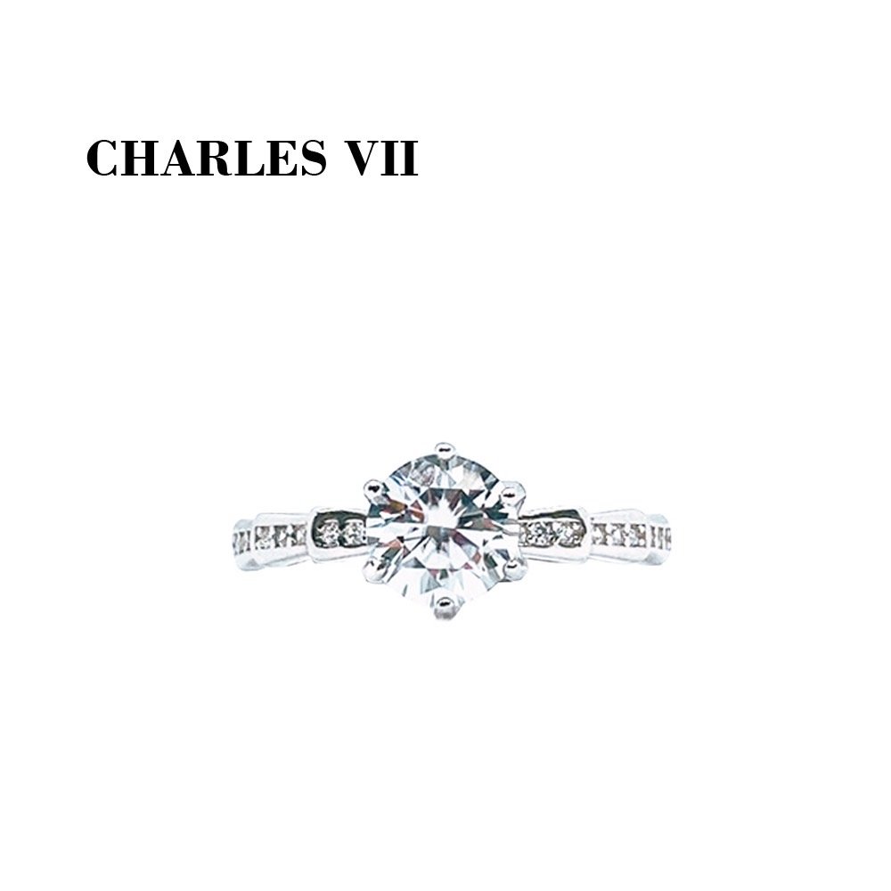 CHARLES VII 查爾七世 皇家訂製款一克拉女鑽戒-絕代風華