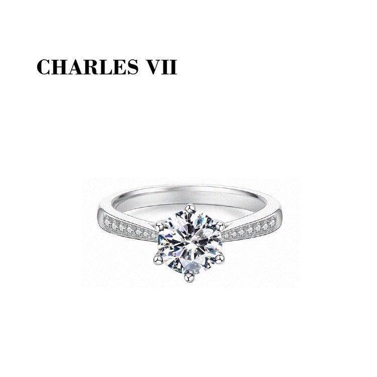 CHARLES VII 查爾七世 皇家訂製款一克拉女鑽戒-花團擁簇