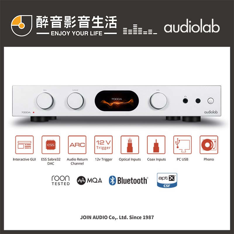 【醉音影音生活】英國 Audiolab 7000A 數位藍牙DAC綜合擴大機.迎家代理公司貨