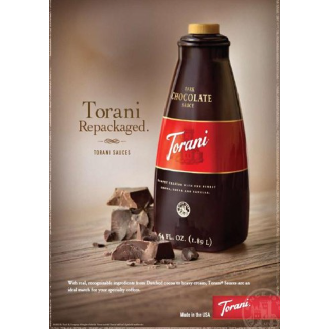 Torani-美國 特朗尼 黑巧克力醬 裝飾淋醬- 64OZ/罐-期限：2024/12/27-【良鎂咖啡精品館】