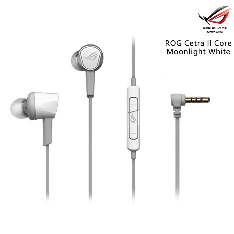 ASUS 華碩 ROG Cetra II Core Moonlight White 3.5mm 有線 入耳式 電競 耳機 耳麥 /紐頓e世界