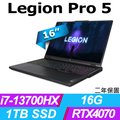 Lenovo Legion Pro 5 82WK007BTW 灰(i7-13700HX/16G/1TB PCIe/RTX4070-8G/W11/WQXGA/16)