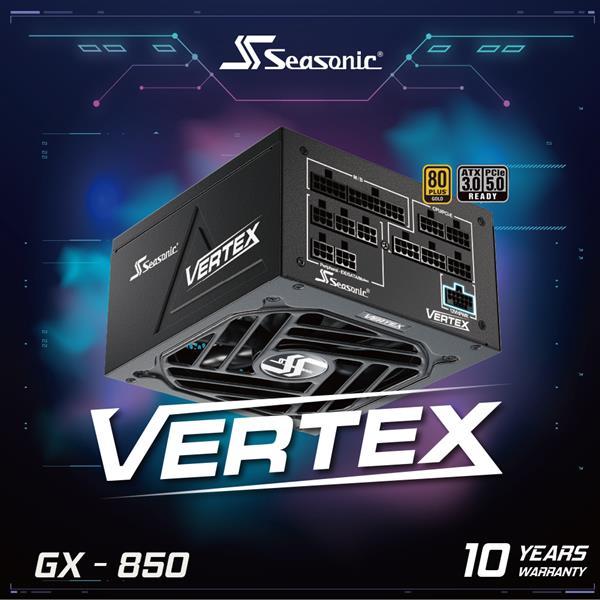 海韻Vertex GX - 850 ATX3 . 0全模金牌電源供應器