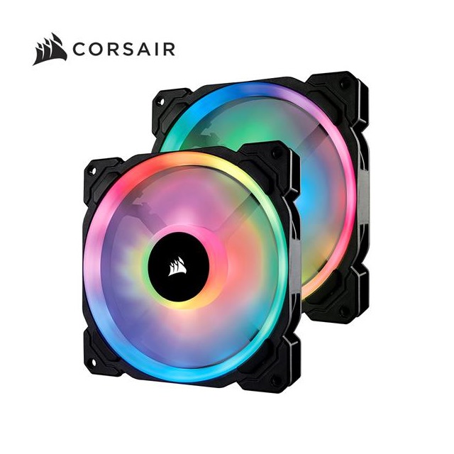 海盜船 CORSAIR LL140 RGB LED 14公分機殼風扇*2 + 控制器