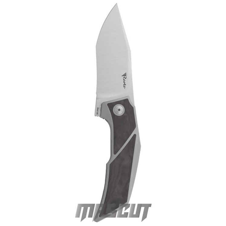 宏均-Reate Knives Tashi Bharucha T3500-C 鈦柄鑲嵌黑迷彩 Fat Carbon M390緞面刃 Flipper-折刀 / AN-R T3500-A