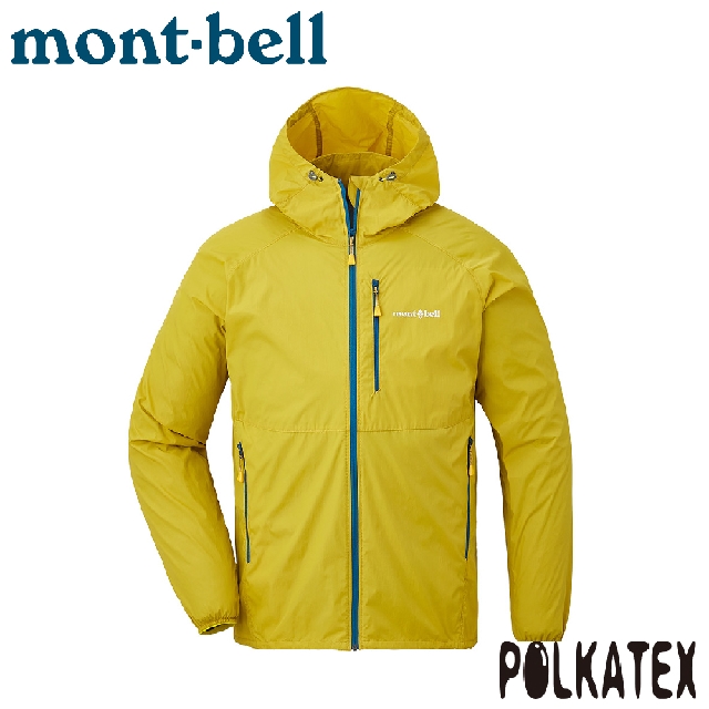 【Mont-Bell 日本 男 WIND BLAST Parka 連帽風衣《黃》】1103322/防潑外套/連帽外套