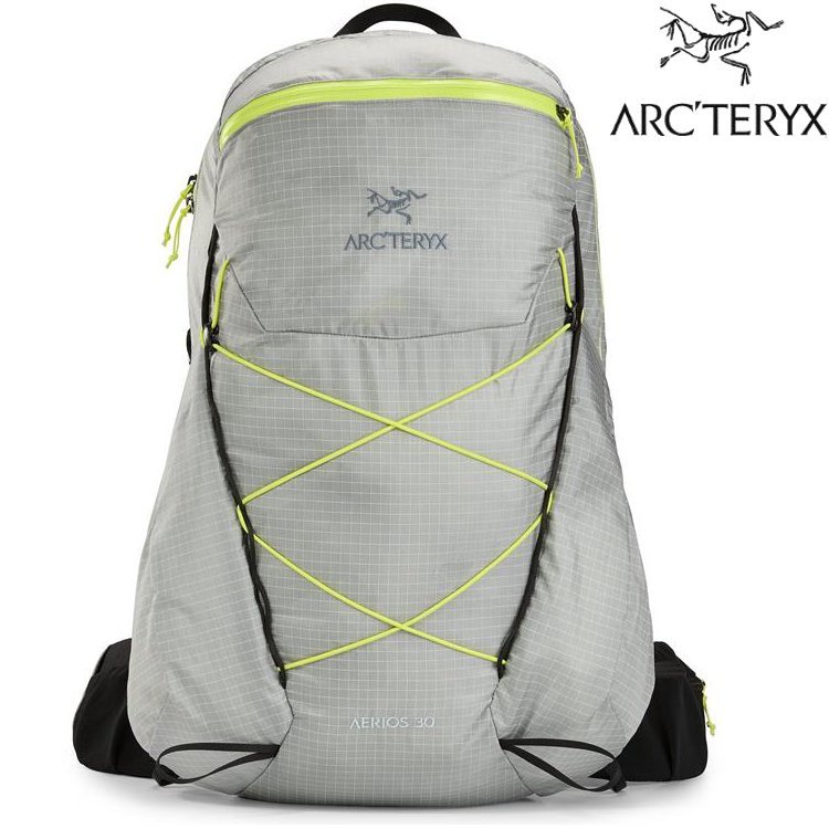 Arcteryx 始祖鳥 Aerios 30 男款 輕量登山背包/健行背包 30265 X000006597 像素灰/音速綠 Pixel/Sprint
