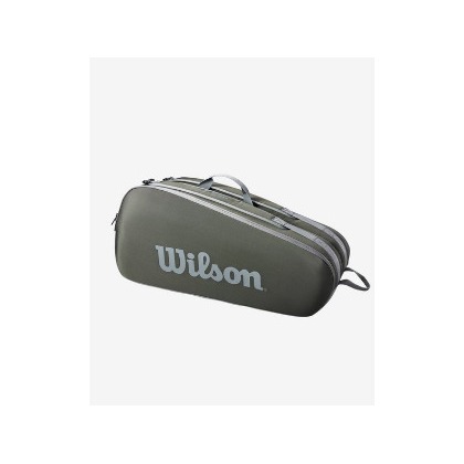 【曼森體育】Wilson Tour stone 網球拍袋 6支裝 暗綠色 網球拍
