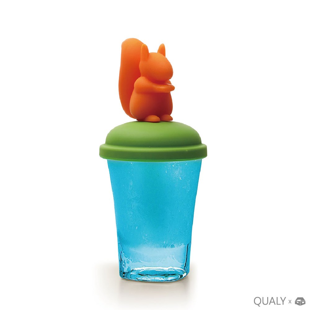 【築實精選】QUALY x 橡果松鼠-玻璃冰棒杯