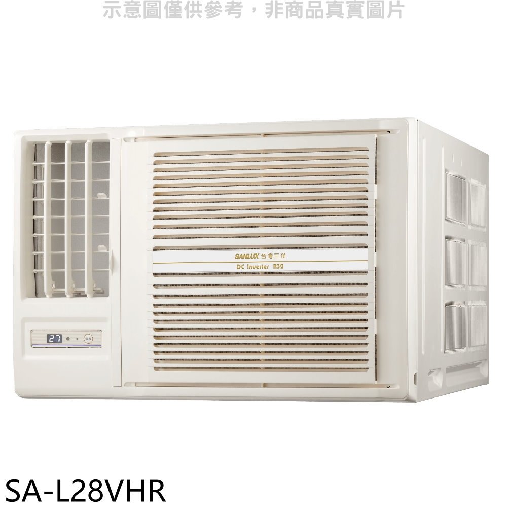 《可議價》SANLUX台灣三洋【SA-L28VHR】R32變頻冷暖左吹窗型冷氣(含標準安裝)