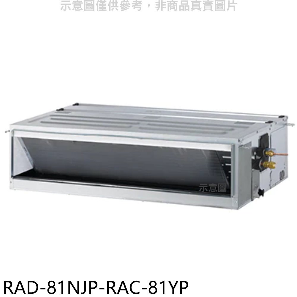 《可議價》日立江森【RAD-81NJP-RAC-81YP】變頻冷暖吊隱式分離式冷氣(含標準安裝)