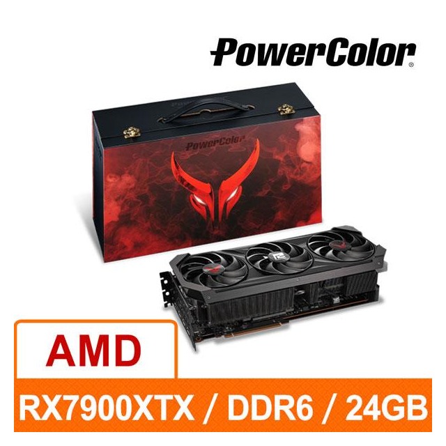 撼訊 RX 7900 XTX Red Devil 24G OC RGB GDDR6 384bit AMD 顯示卡