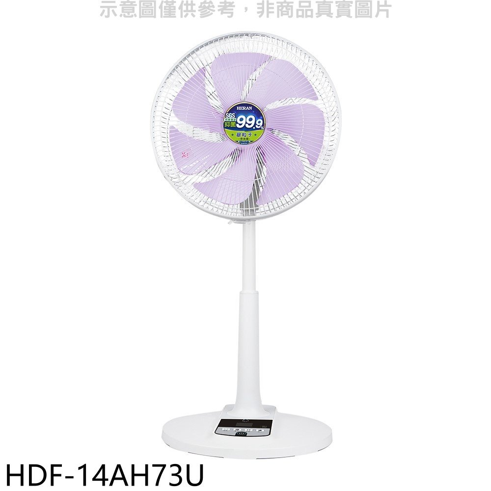 《可議價》禾聯【HDF-14AH73U】14吋DC變頻立扇電風扇
