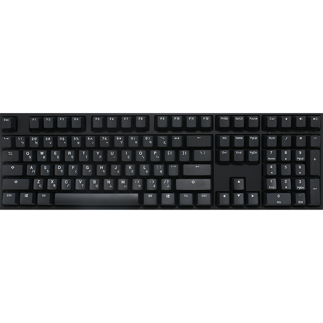 Ducky ONE2 Phantom魅影黑 機械式鍵盤 108鍵 正印中文 PBT材質 茶/青/紅軸