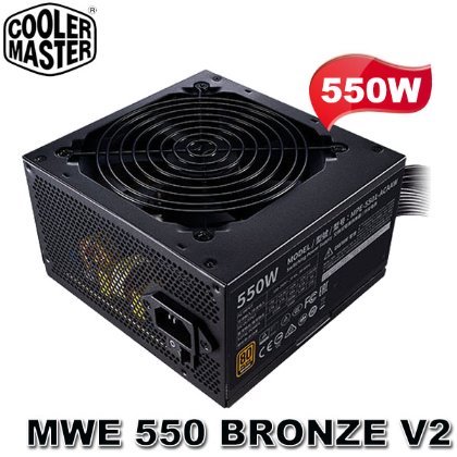 【MR3C】含稅 CoolerMaster 酷媽 550W NEW MWE 550 BRONZE V2 銅牌 電源供應器