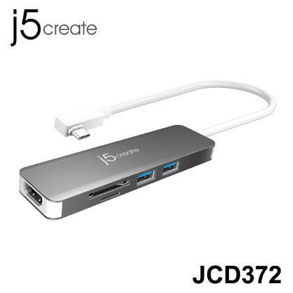 【MR3C】含稅附發票 j5 create JCD372 Type-c 筆電擴充基座 集線器 SD讀卡機 HDMI 4K
