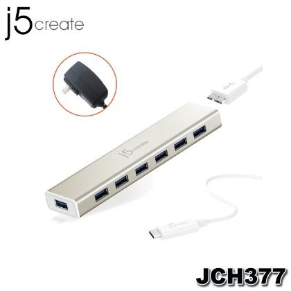 【MR3C】含稅附發票 j5 create JCH377 USB-C轉7埠HUB 集線器
